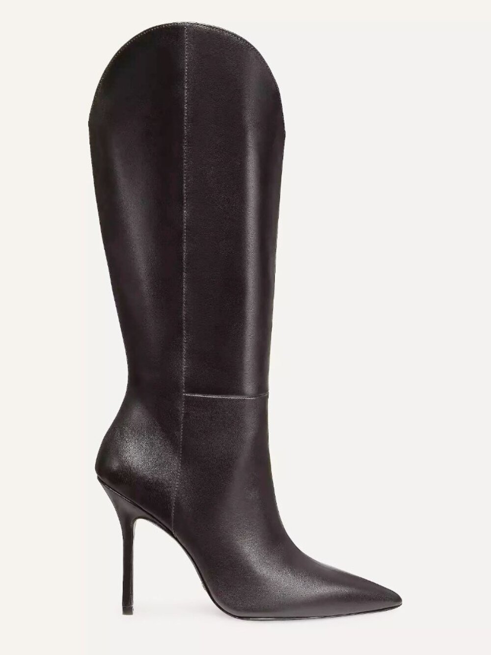 $900 STUART WEITZMAN OUTRIDER STILETTO POINTY LEATHER BLACK KNEE BOOT 8.5 (PD5)